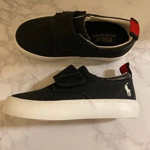 Polo, Canvas Velcro-close Toddler Shoes, Size 8